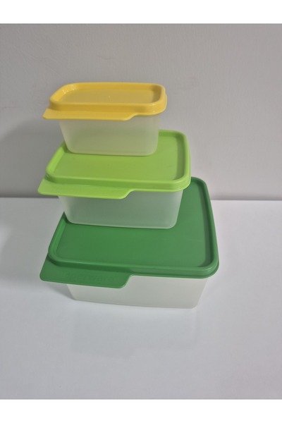 Tupperware Kare set 3'lü