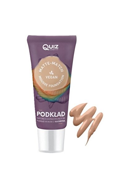 QUIZ COSMETICS Matte-Match Beige Mousse Foundation, No. 02