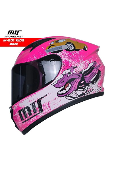 MTS M215 Kapalı Model Çocuk Kaskı (Pembe)