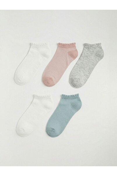 LC Waikiki LCW DREAM Γυναικείες κάλτσες με βολάν, σετ 5 τεμαχίων