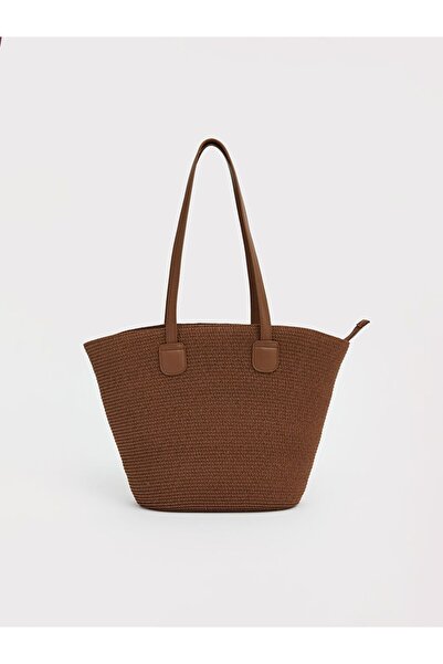 LC Waikiki LCW ACCESSORIES Γυναικεία ψάθινη τσάντα παραλίας