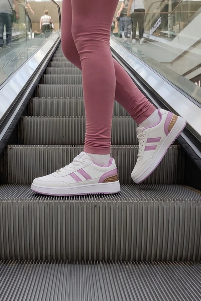 IN-STEP Lavender Dream Urban Classic White Purple Women's Walking Shoes