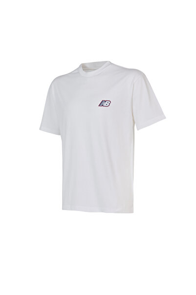 New Balance NB Lifestyle Ανδρικό T-shirt Λευκό - MNT1647