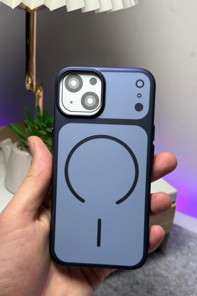 WANNA PROTECT iPhone 15 Metalik Dokulu Telefon Kılıfı Magesafe Özellikli Prem...