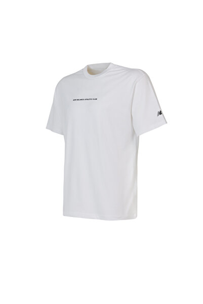 New Balance NB Lifestyle Ανδρικό T-shirt Λευκό - MNT1648