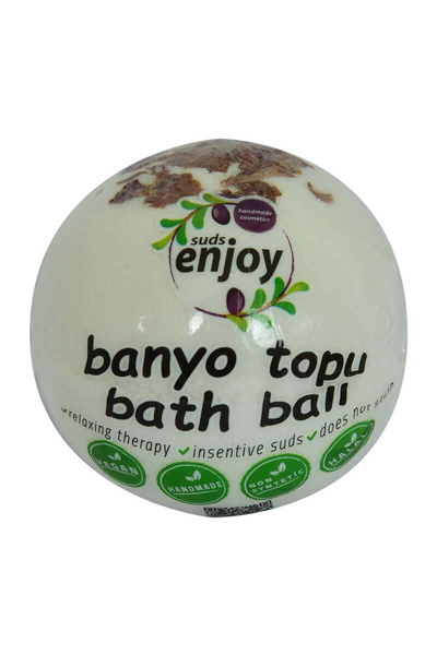 colezium White Rose Handmade Bathtub Ball Soap White 90-120 Gr