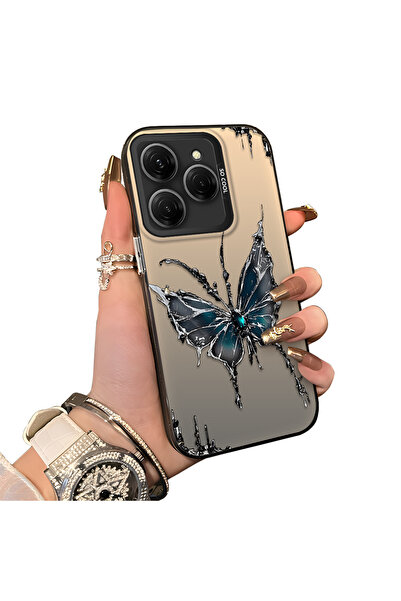 PATTERNOVA Tecno Spark 20 Pro 4G/5G Uyumlu Yüksek Kaliteli Sade Kılıf, Siliko...