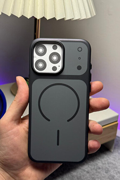 WANNA PROTECT iPhone 16 Pro Max Kılıf Metalik Dokulu Telefon Kılıfı Magesafe ...