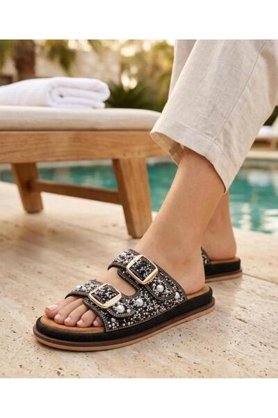 Guja 26Y225 Γυναικείες παντόφλες 36/41 Premium με διπλή ταινία και πέτρες