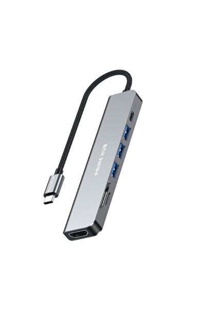 BONTEC 7 in 1 USC-C Hub Çoğaltıcı, Hızlı Veri Aktarımı, 3x Usb Girişi, 1x Typ...