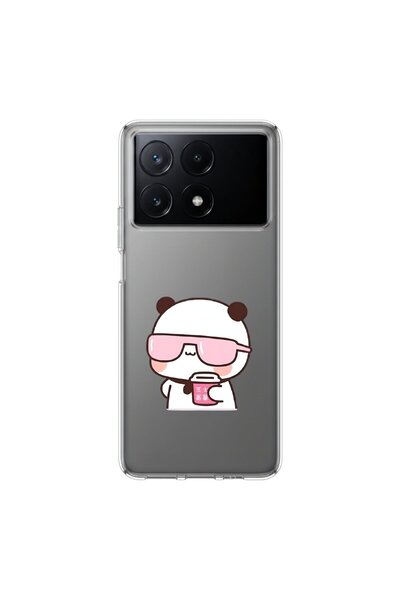 PPKin حافظة شفافة متوافقة مع هاتف Xiaomi Poco x6 Pro بتصميم Couple 3/2