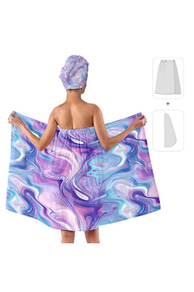 Closeli Bath Towel Set, Button-Closure Bath Wrap with Hair Drying Towel, Bath...