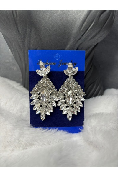 Limelia Crystal Stone Dangle Earrings Bridal Wedding Henna Evening Dress Earr...
