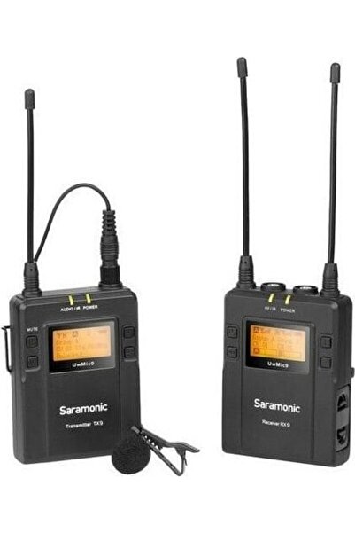 DJI Saramonic UwMic9 TX9+RX9 Kablosuz Yaka Mikrofonu