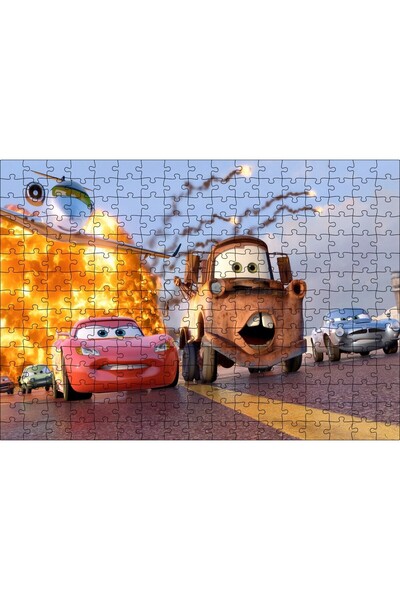 Empressco Cakasepetim Disney Cars Şimşek McQueen ve Mater 120 Parça Puzzle Ya...