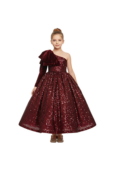 ddaniela D' Daniela - Heavy Sequins Side Bow Party Dress -4Y to 13Y