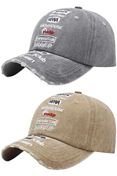 Mood Agenda Unisex Vintage WASdHOUSE Κεντητό Ρυθμιζόμενο Καπέλο Μπέιζμπολ Σετ...