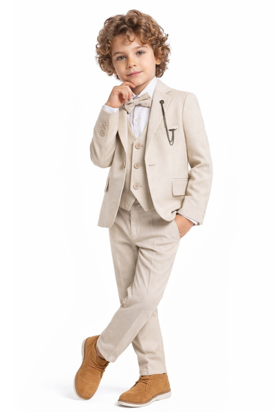 AHENGİM Αγορίστικο Κλασικό Κοστούμι Premium για Γάμο & Εκδηλώσεις Ak12022