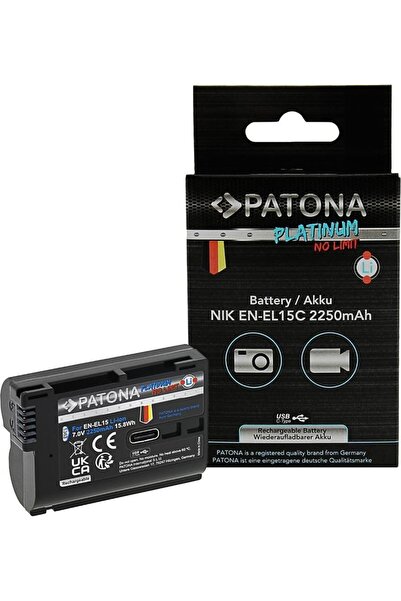 DJI Patona 1363 Platinum EN-EL15C USB-C Nikon Batarya