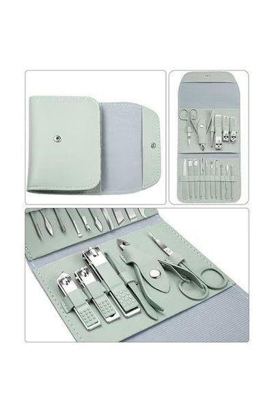 ZCM-HAPPY 16-Piece Manicure and Pedicure Set, Nail Clippers Cuticle Scissors Manicure Knife Manicure Tools