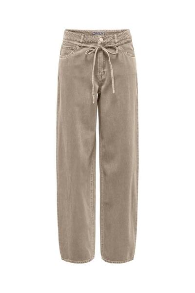 ONLY ONLGIANNA-SILLA MW ST BELT PANT PNT NOOS Γυναικείο Γκρι Παντελόνι - 1537...