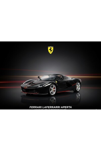 lunacs toys Burago 1:24 Ferrari LaFerrari Aperta Model Araba - Siyah