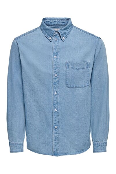 Only & Sons Erkek ONSORSON REGULAR YFM DNM SHIRT NOOS OS22036600-4896503