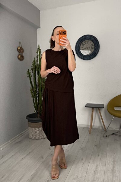 lady special Σετ Φούστας και Μπλούζας από Κοτλέ Ύφασμα