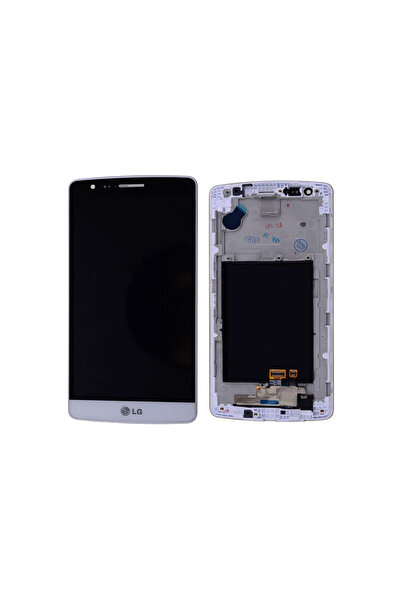 LG G3 Uyumlu Çıtalı Beyaz LCD Dokunmatik Ekran