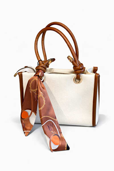 Canan Es Accessories Kadın askılı fularlı mini el ve omuz çantası