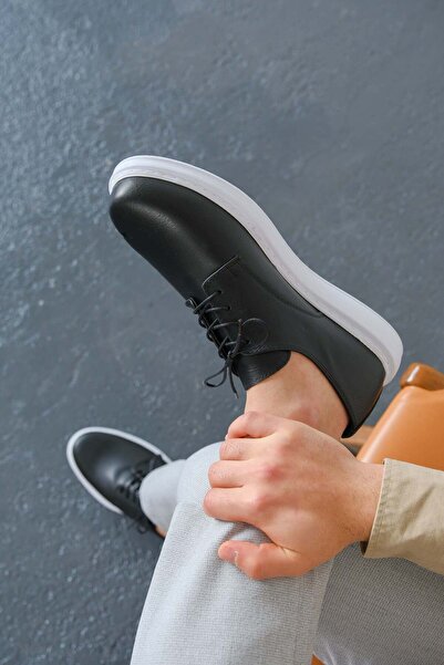 Aymood Mn003 - Cbt Pelle Classica Men's Shoes Black