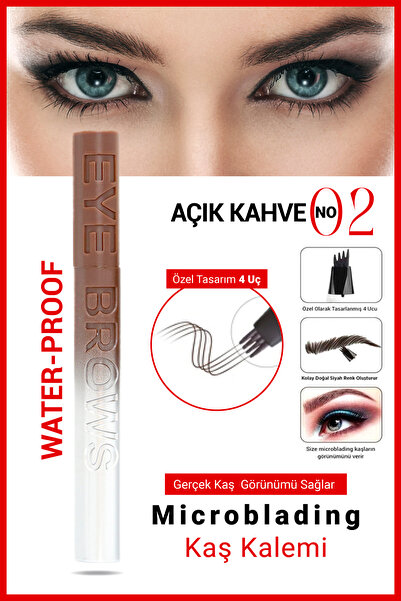 GXMPRO Kalıcı Kaş Kalemi Waterproof&Sweatproof - Kaş Boyası Kalemi Tattoo