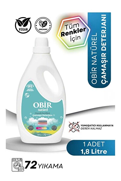 OBİR NATÜREL çamaşır deterjanı 1.8 lt
