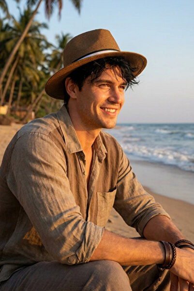 LAGRANZE Ψάθινο καπέλο Φεντόρα Elite Contrast