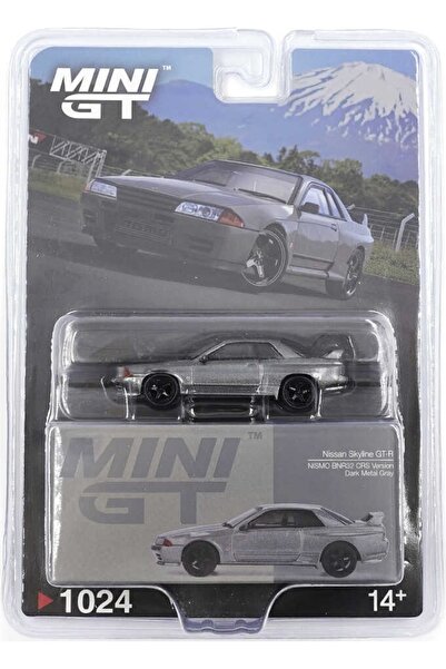 mini gt 1024 1/64 Nissan Skyline GT-R (NISMO BNR32 CRS Version) Dark Metal Gr...