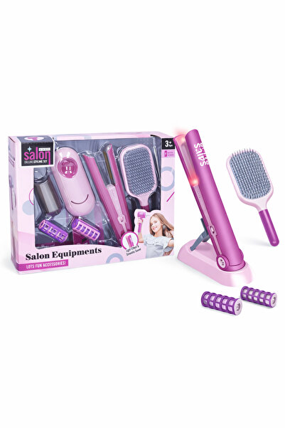 OEM Παιδικό σετ κομμωτικής με ισιωτική μαλλιών και αξεσουάρ, διαδραστικό παιχ...