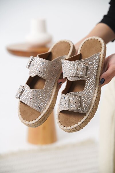 Zerenyus Γυναικείες παντόφλες Sedona Premium Suede Grey Stone Buckle