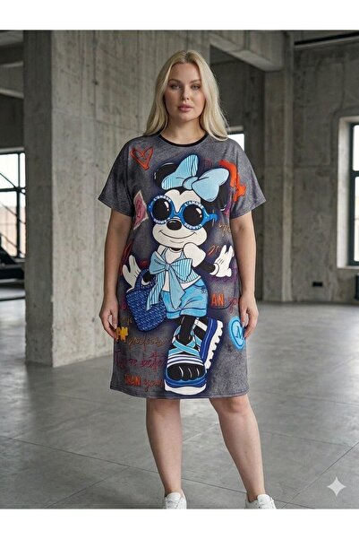 DENİKK Trend Custom Design Digital Stone Printed Oversize Short Sleeve Sports...