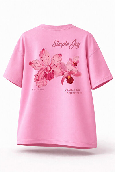 ZAVIXO Γυναικείο μπλουζάκι από 100% βαμβάκι, υπερμεγέθη, άνετο, με φαρδιά γρα...