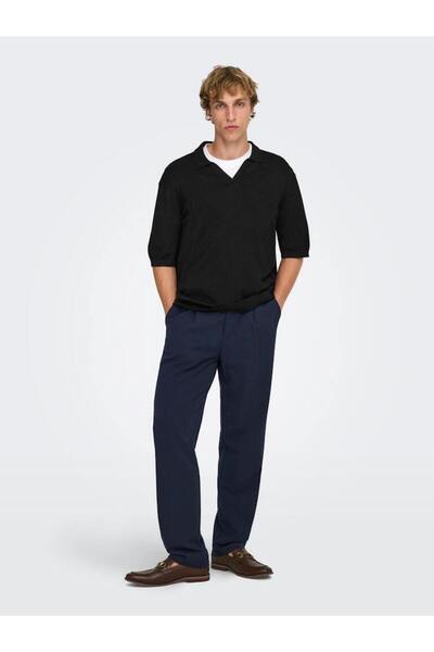 Only & Sons Men's Onswyler Life Rlx 12 Ss Split Knit Noos Os22036158-4880711