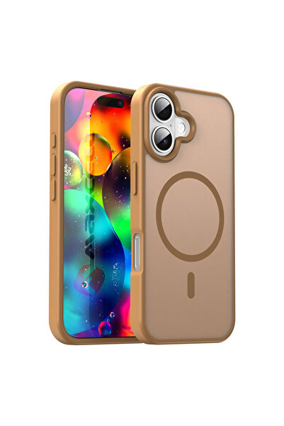 AUDIOX Husă MagFrost Pro pentru iPhone 17, Mată MagSafe, Auriu Mat