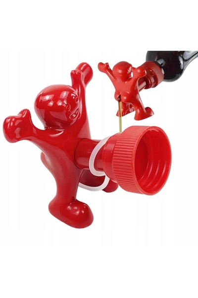 VERK Αστείο καπάκι μπουκαλιού, κόκκινο, πώμα μπουκαλιού