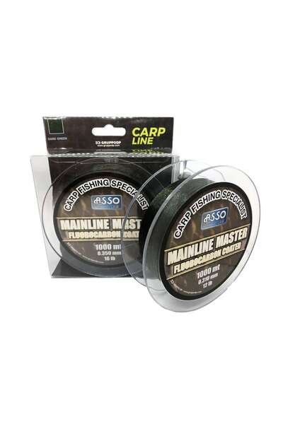 ASSO Mainline Master Carp Fc Coated 1000m Carp Line Dark Green