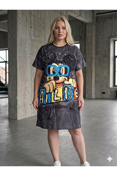 DENİKK Trend Custom Design Digital Stone Printed Oversize Short Sleeve Sports...