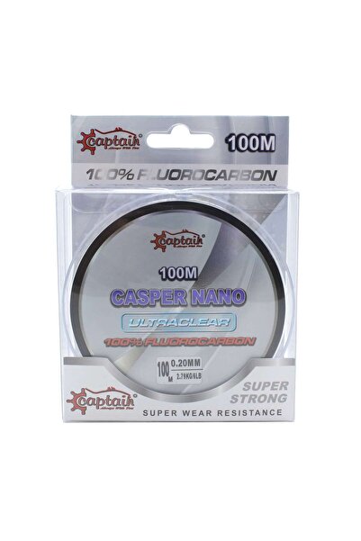 CAPTAIN Casper Nano 100% Fluoro Carbon Fishing Line 100m 0.45 mm
