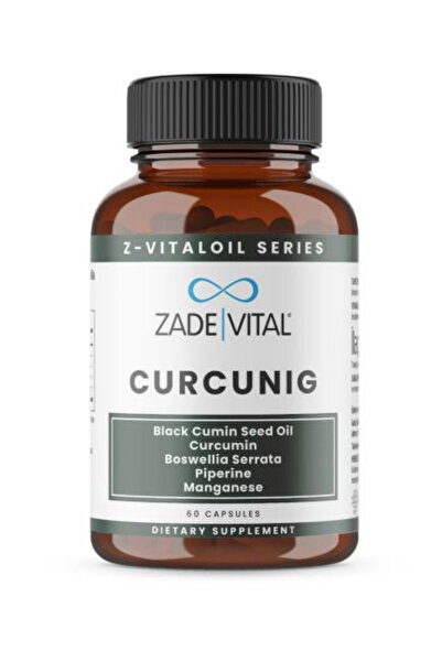 Zade Vital Curcunig 60 Capsules (Black Cumin Seed Oil, Turmeric, Boswellia Se...