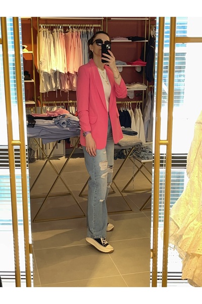 Liora by Esra Blazer Ceket Kol Büzgülü