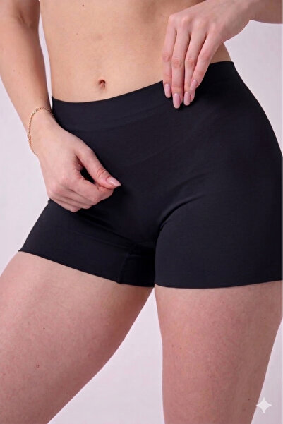 MİSTİRİK Moncorno Model Popo Μη Σημειώσιμος Κορσές Μπόξερ Χωρίς Ραφές Μαύρο Χ...