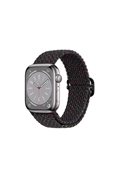 Quse Apple Watch 46mm/45mm/44mm & Series 1-3 42mm ile Uyumlu Ayarlanabilir Ör...