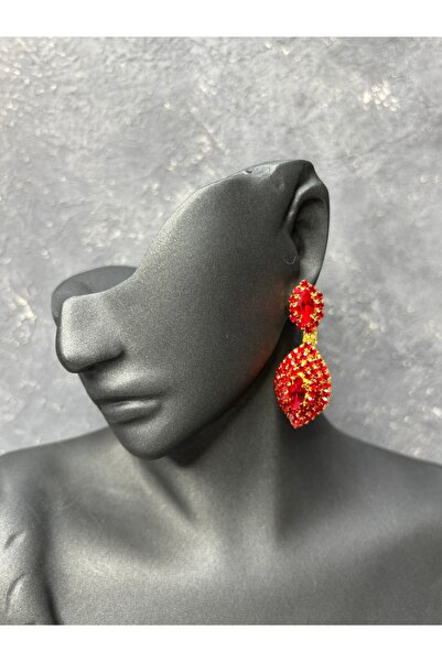 Hayalperest boncuk Sparkling Crystal Stone Embellished Dangle Wedding Bridal ...